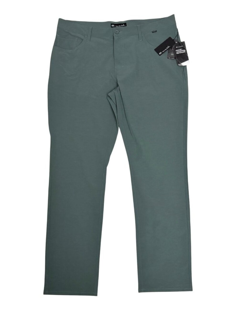 TRAVIS MATHEW GOLF Pants Green Business Casual Lightweight Trousers Mens XL